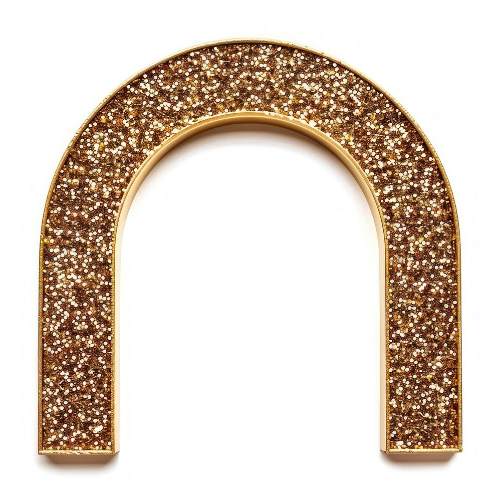 Golden glitter arch decor