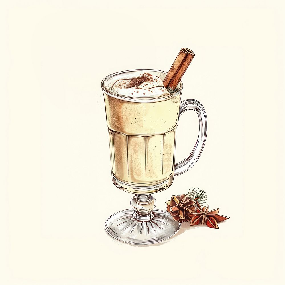 Creamy spiced holiday beverage