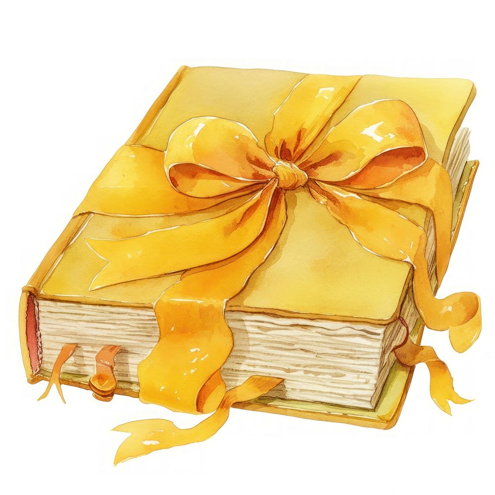 Gift-wrapped vintage book illustration