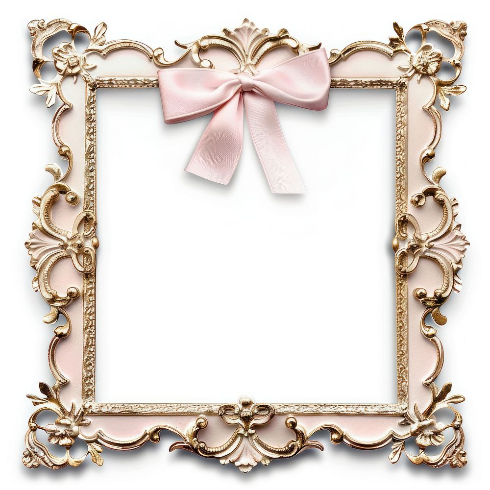 Elegant pink ornate photo frame