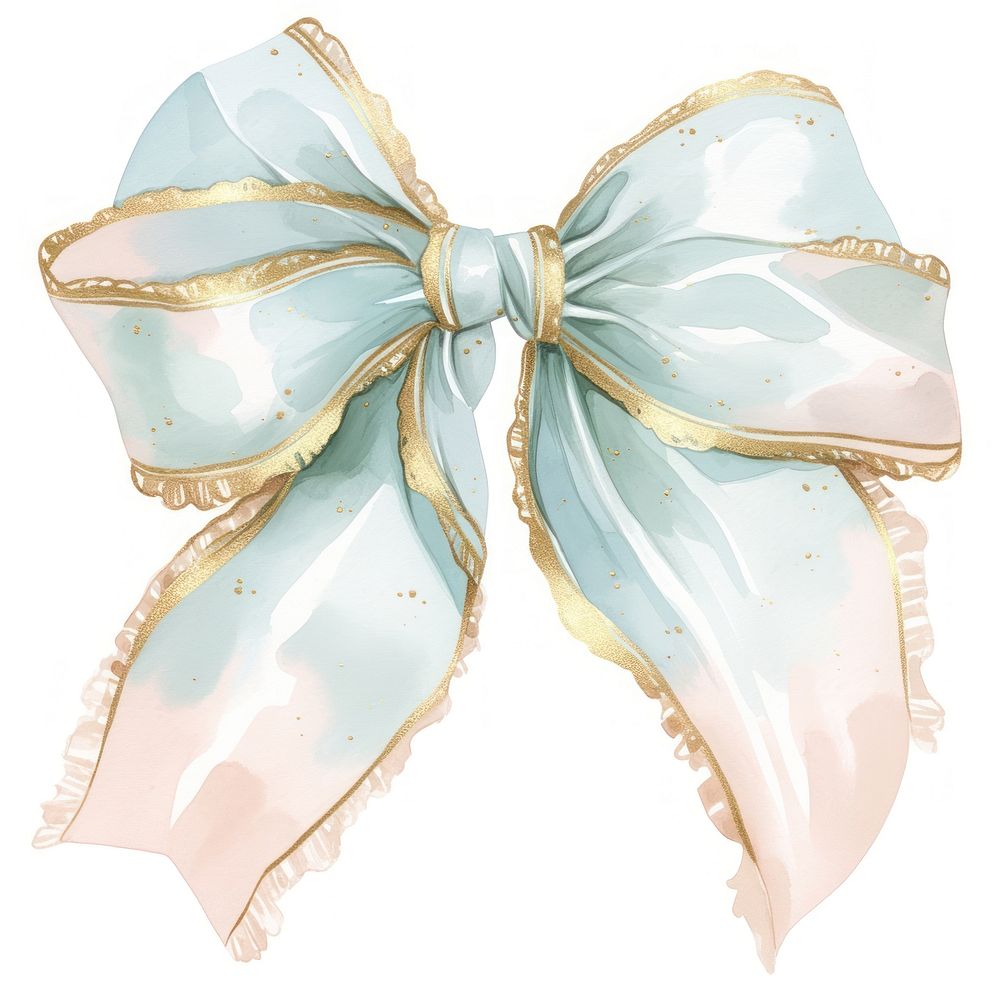 Elegant pastel ribbon illustration