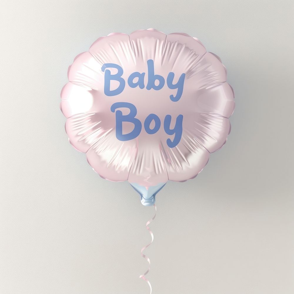 Pink baby boy balloon