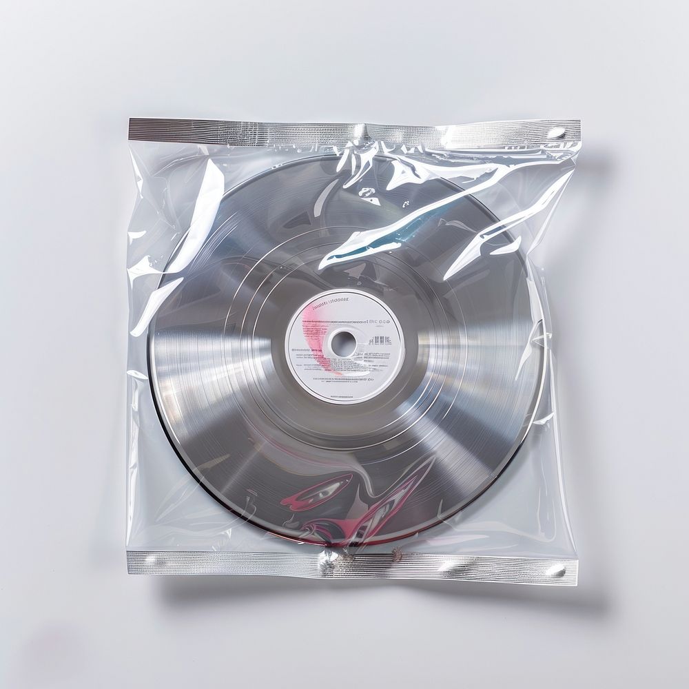 Vinyl record in sealed packaging