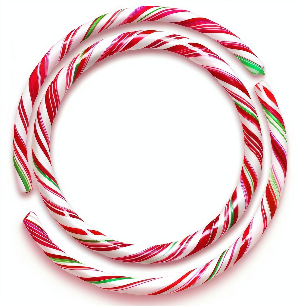 Colorful candy cane spirals