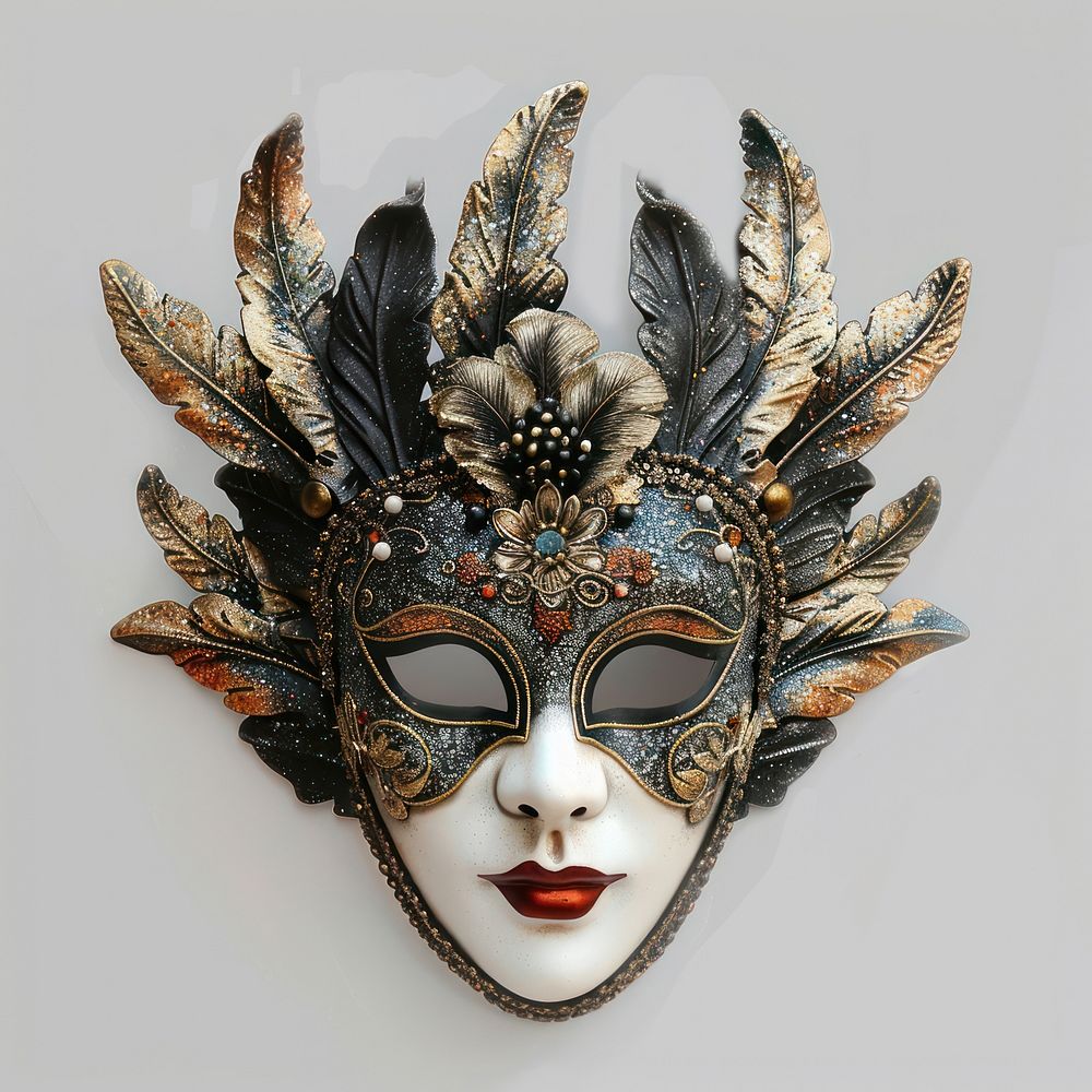 Elegant Venetian masquerade mask