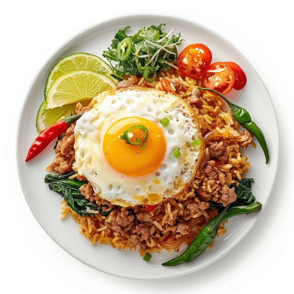 Delicious Thai fried rice dish