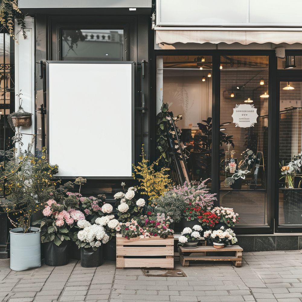 Blank lightbox mockup flower shop | Free Photo - rawpixel