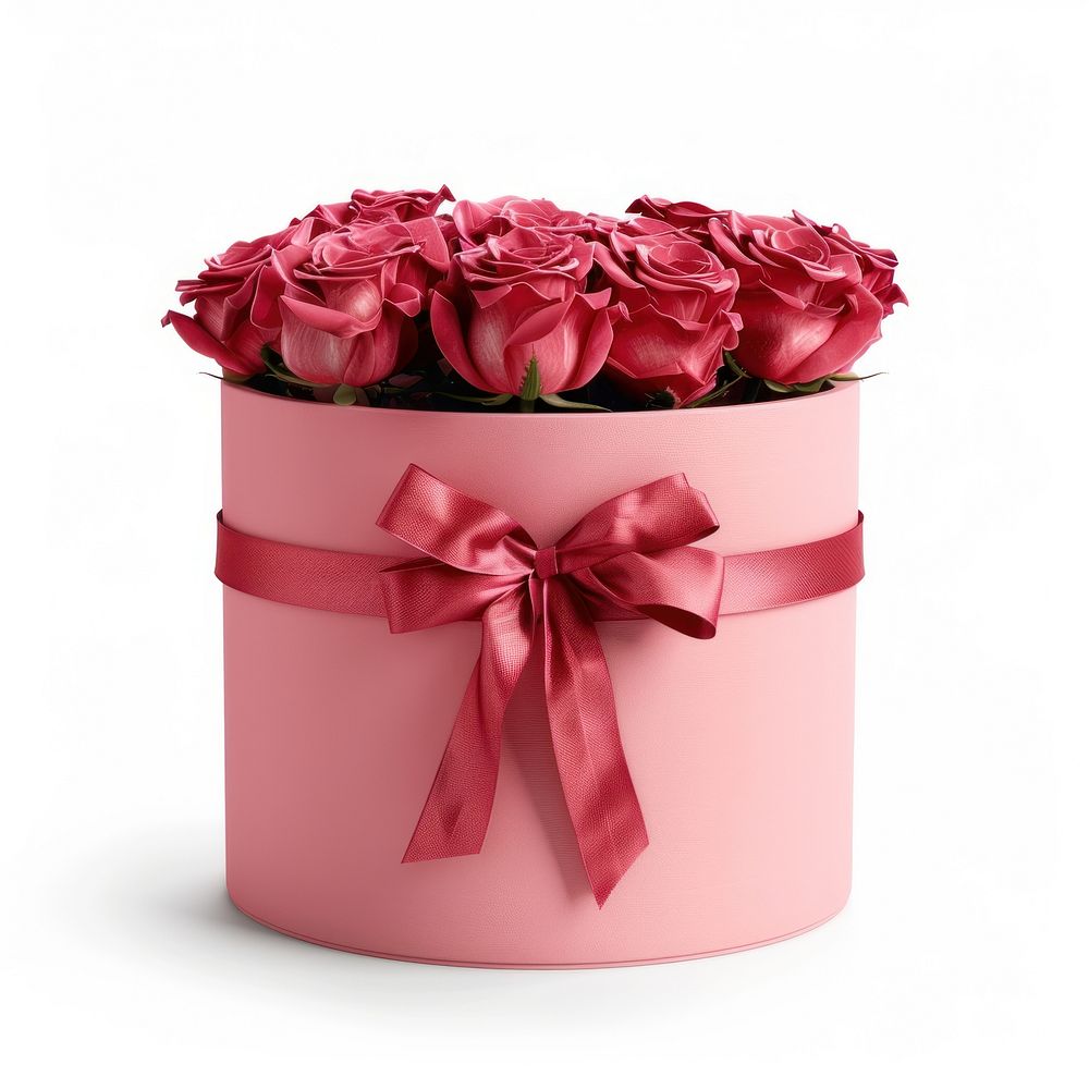 Elegant pink box roses