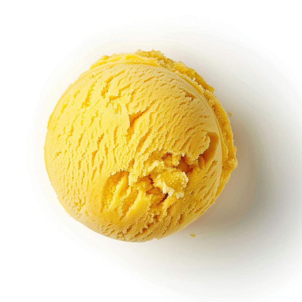 Delicious yellow mango ice cream