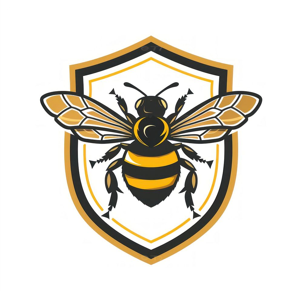 Bee logo badge invertebrate bumblebee andrena.