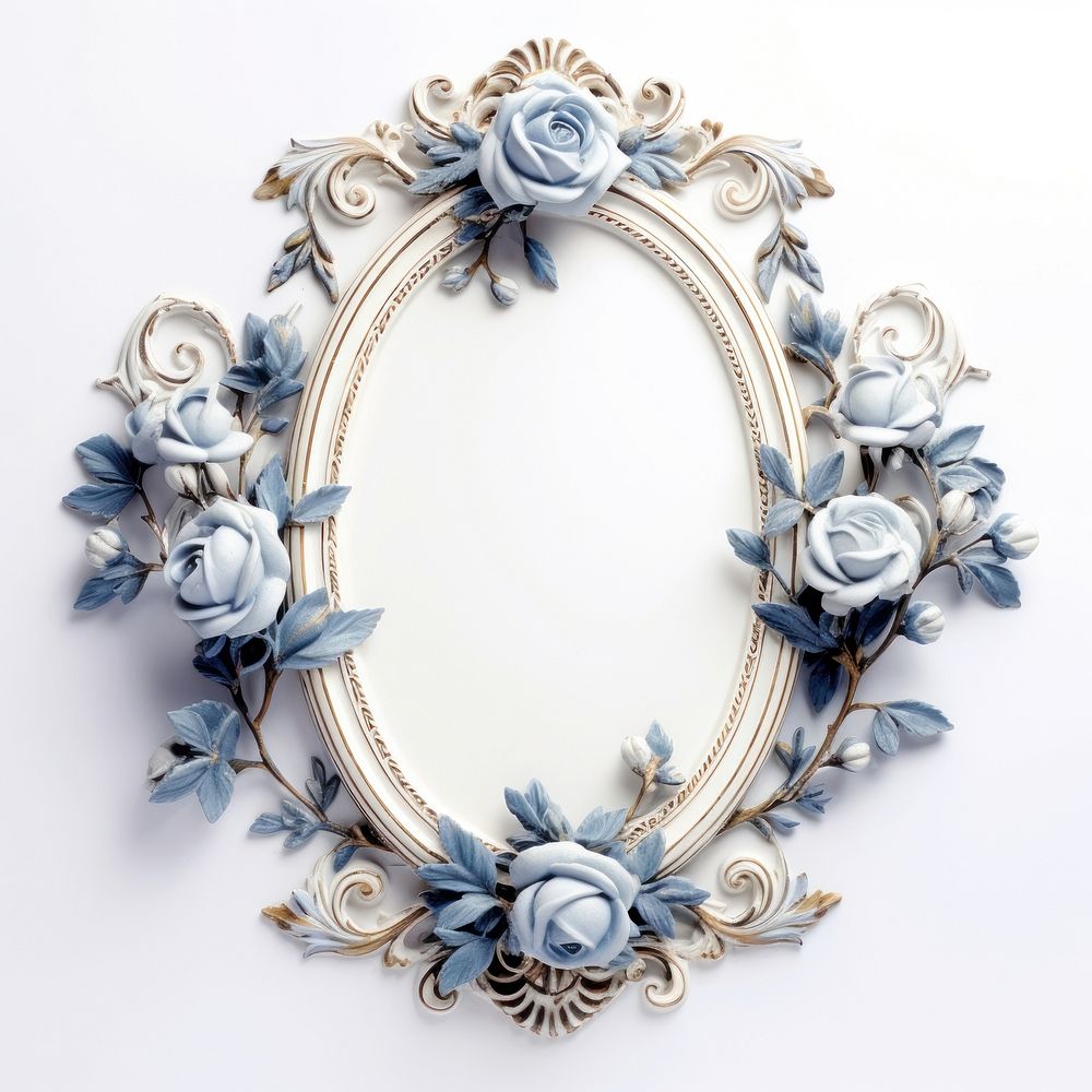 Elegant floral vintage decorative mirror