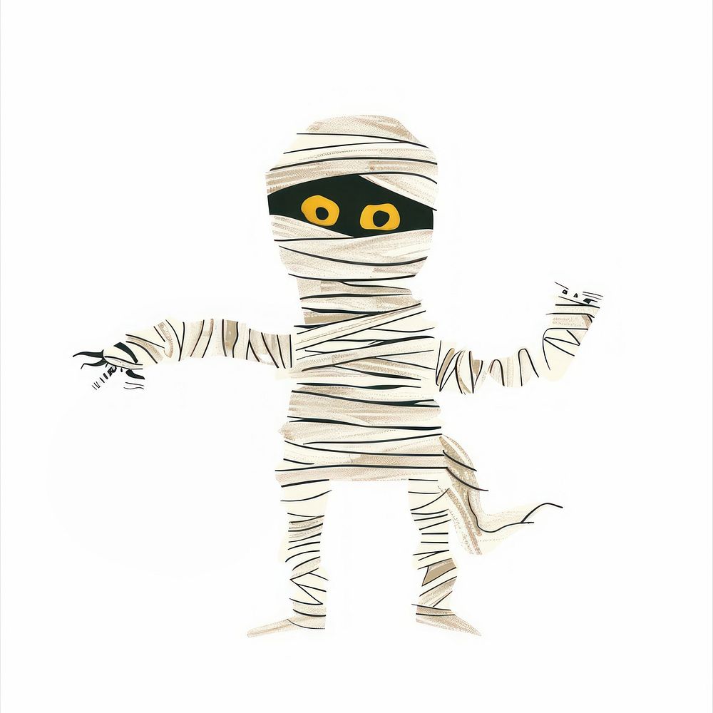 Cute cartoon mummy illustration Free Photo Illustration rawpixel