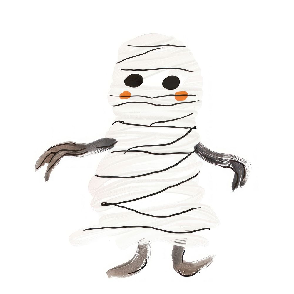 Cute mummy character illustration