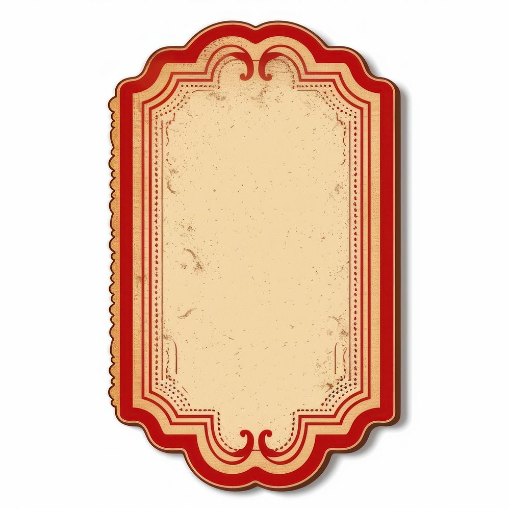 Vintage ornate blank label design