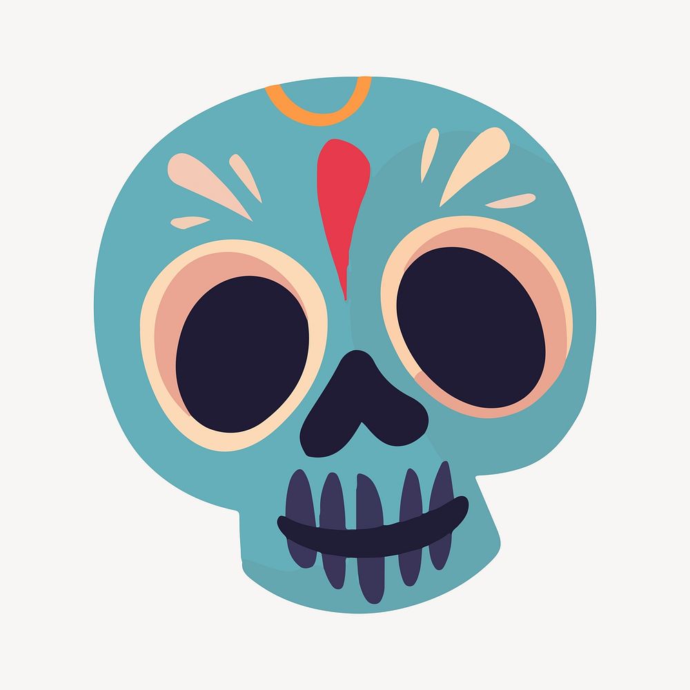 Mexican sugar skull illustration vector