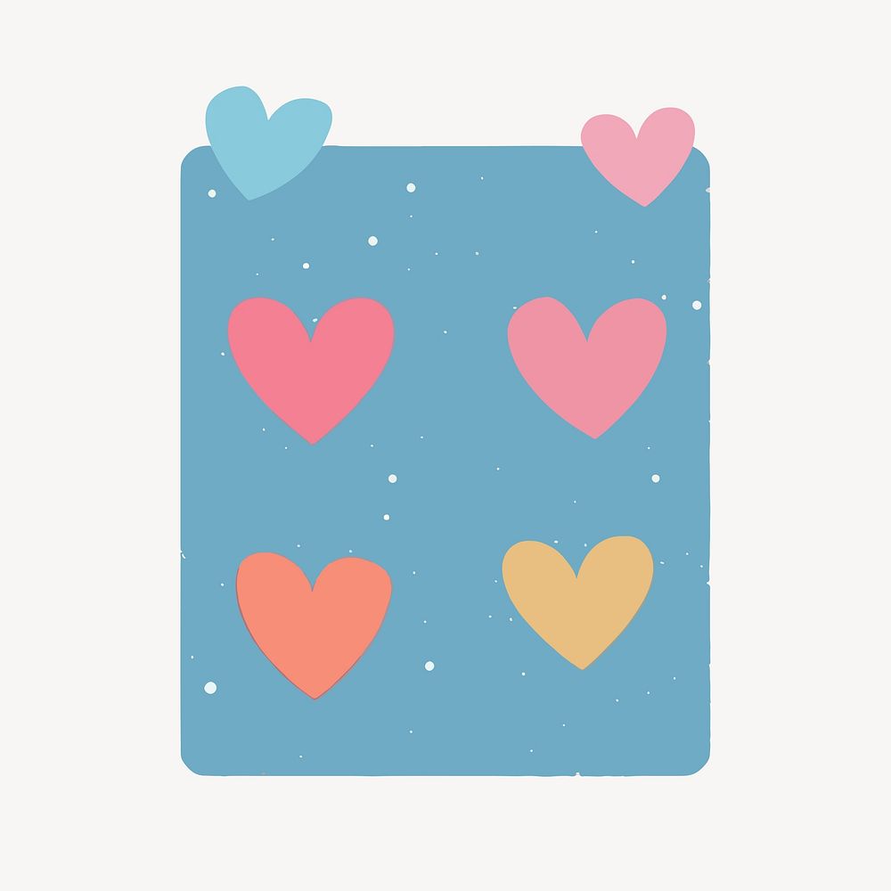 Cute sticky notes illustration vector