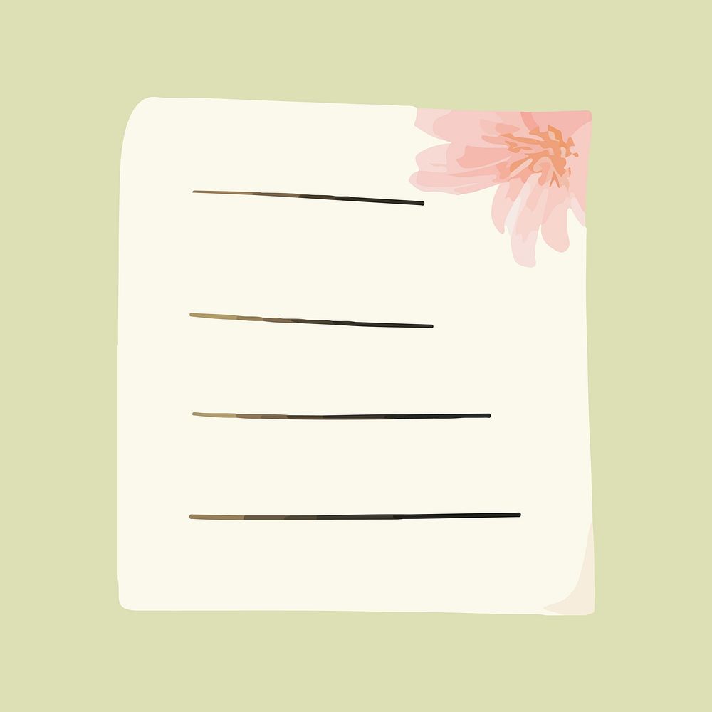 Cute sticky notes illustration design