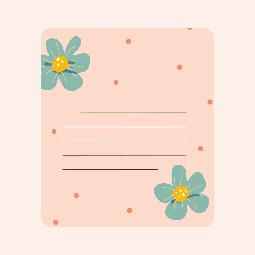 Cute sticky notes illustration design