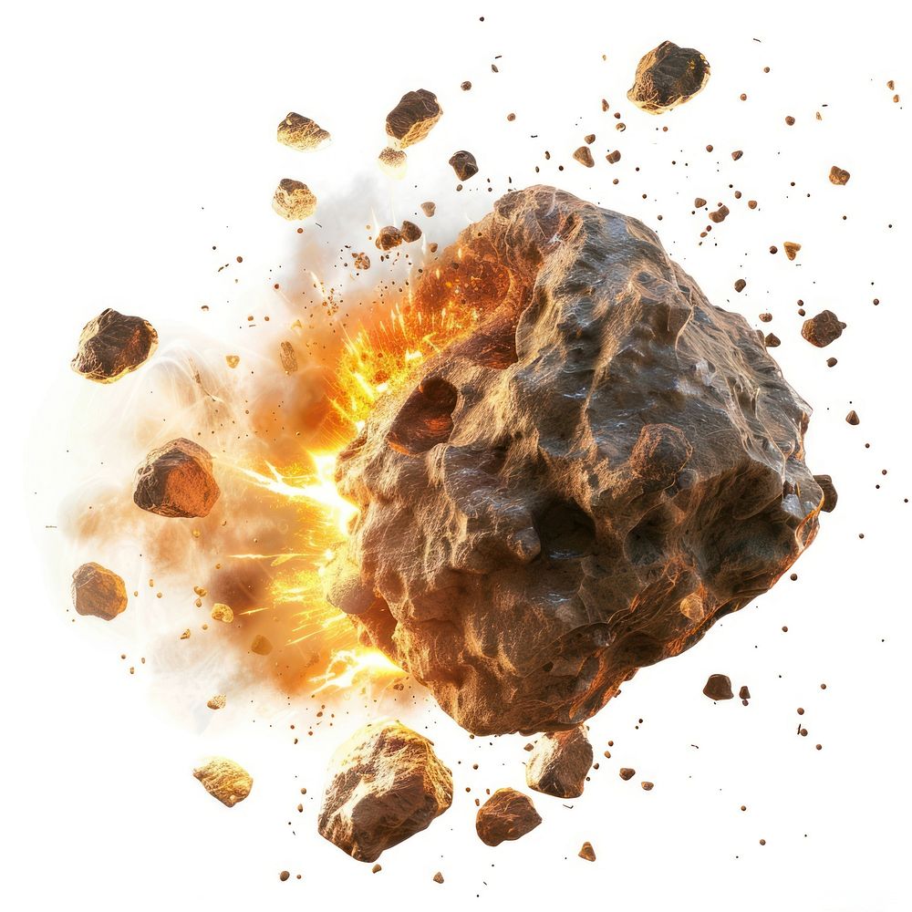 Exploding asteroid in space. | Premium Photo - rawpixel