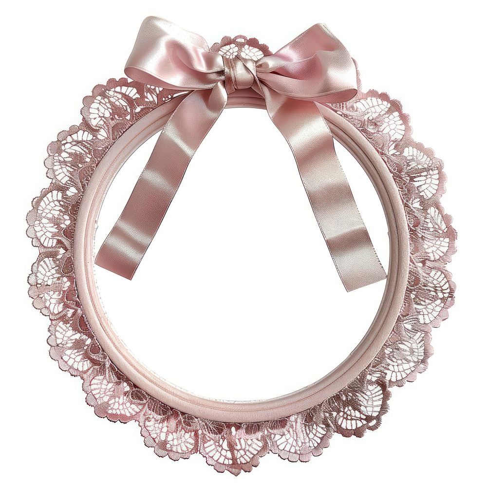 Elegant pink lace frame