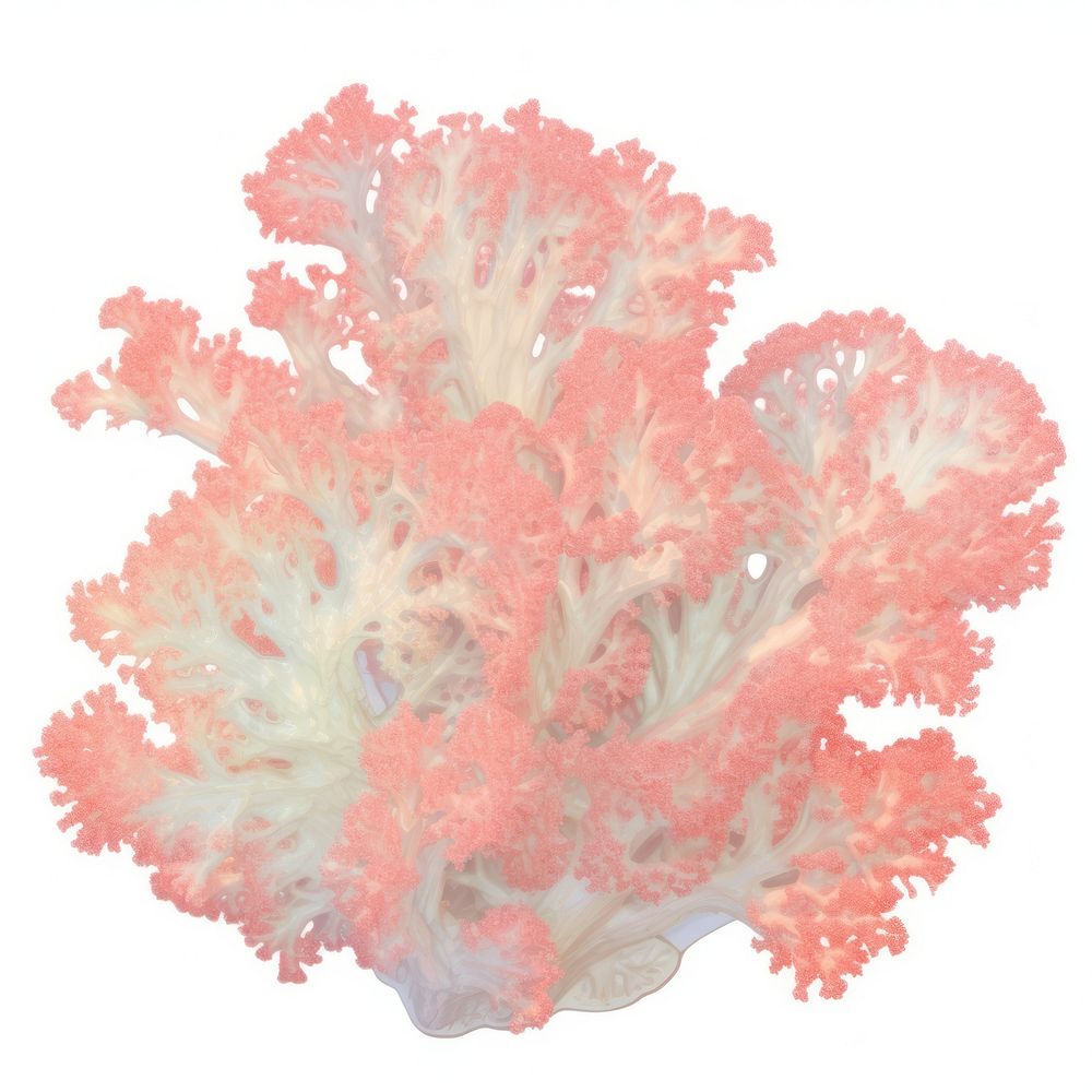 Vibrant pink coral reef