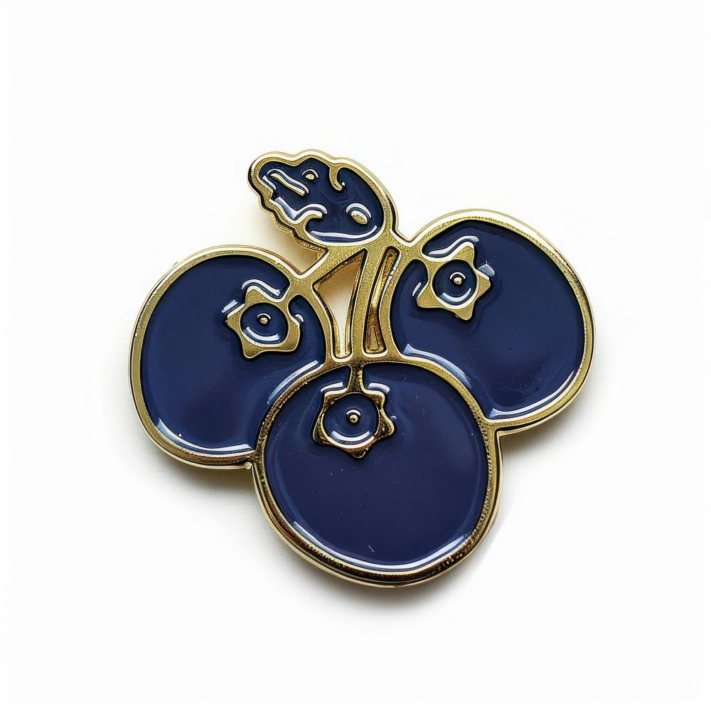 Elegant enamel pin with floral design