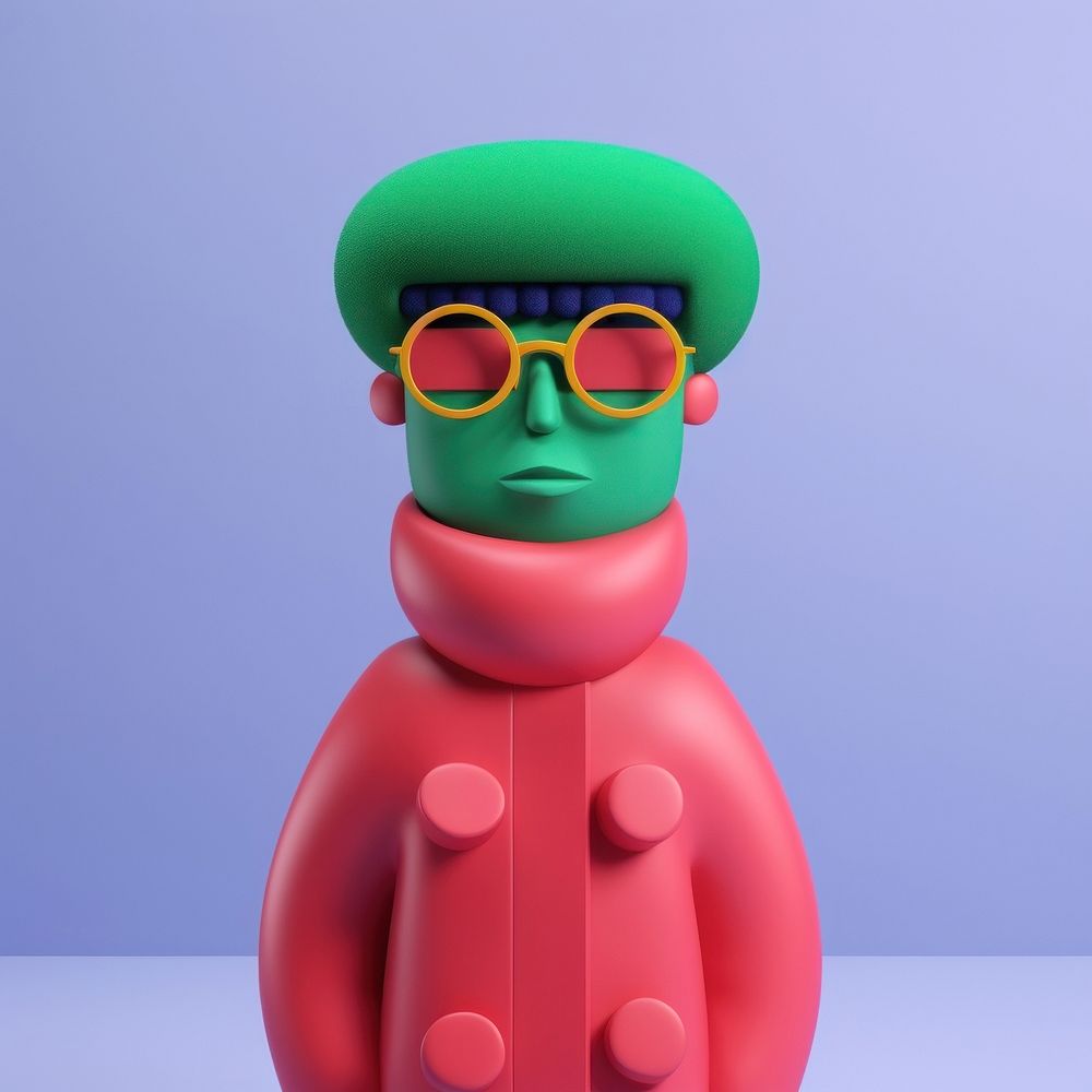 Colorful abstract 3D character illustration | Free Photo Illustration ...