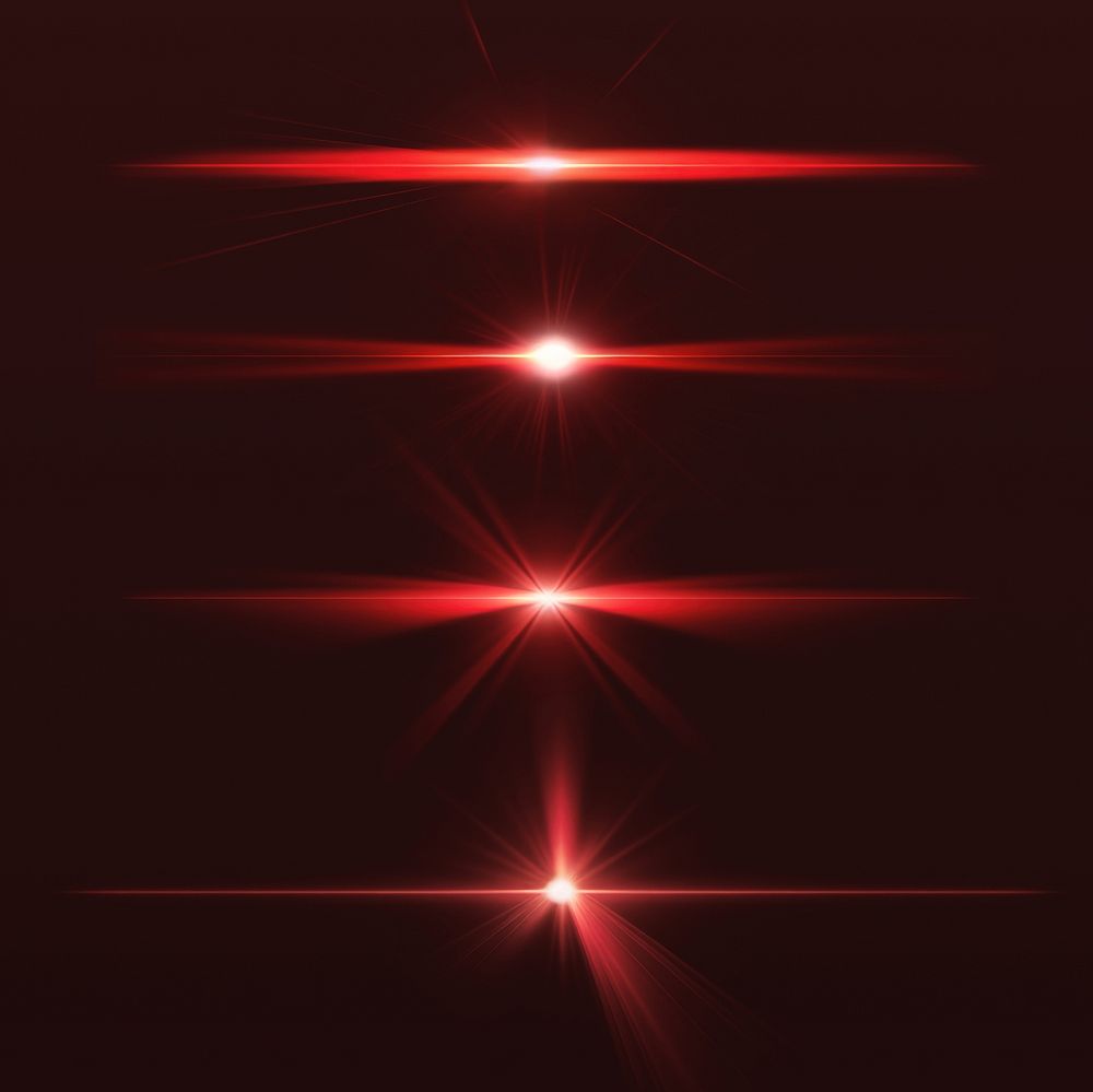 Red light beam effect design element remix set