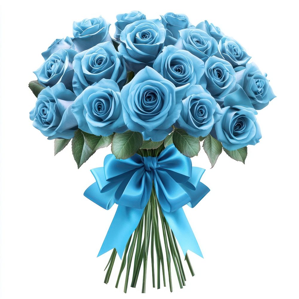 Elegant blue rose bouquet