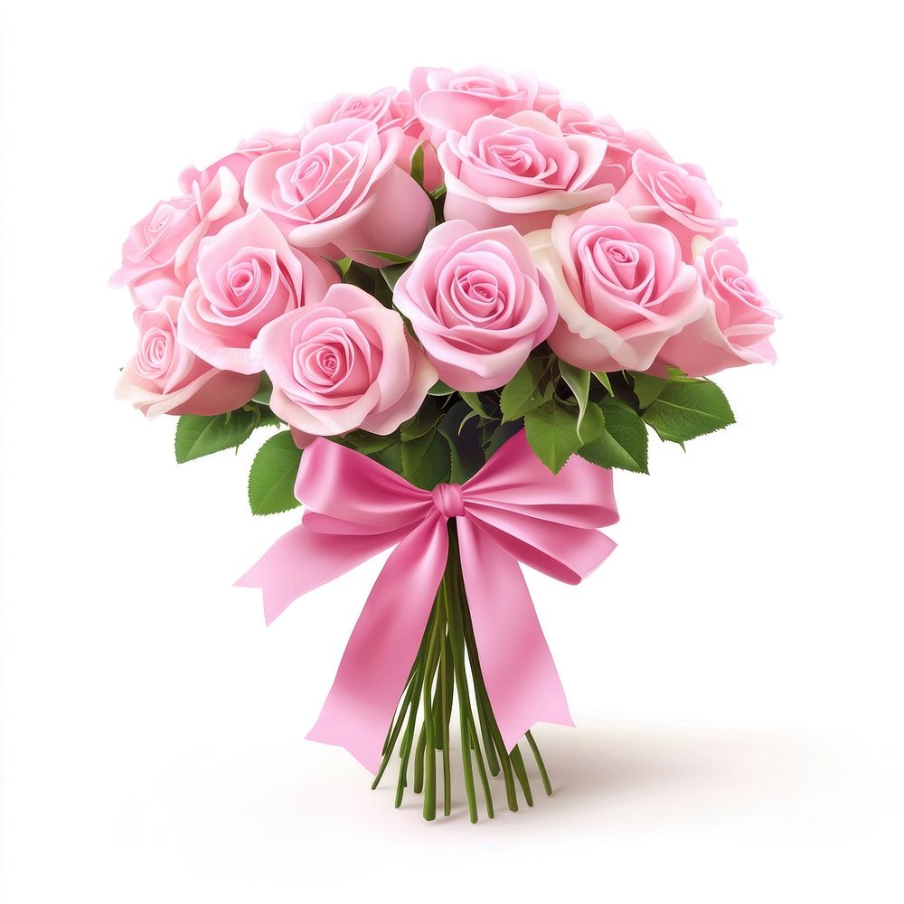 Elegant pink rose bouquet gift