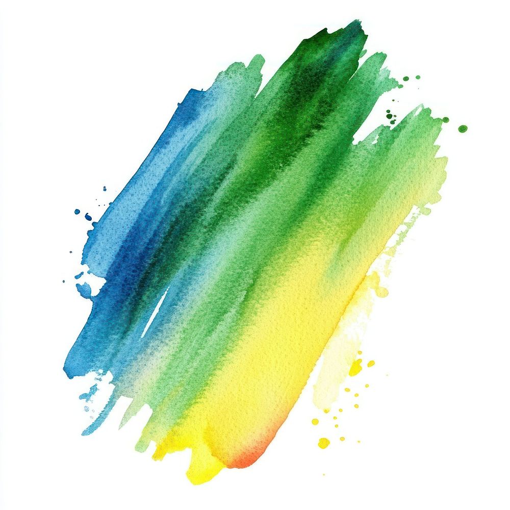 Vibrant watercolor brush stroke art