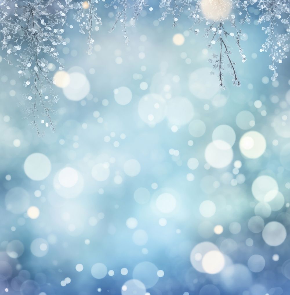 Dreamy winter bokeh background