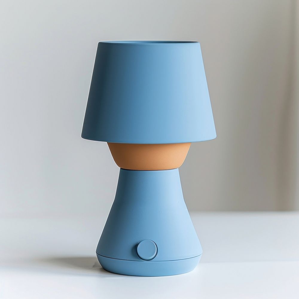 Modern blue table lamp design