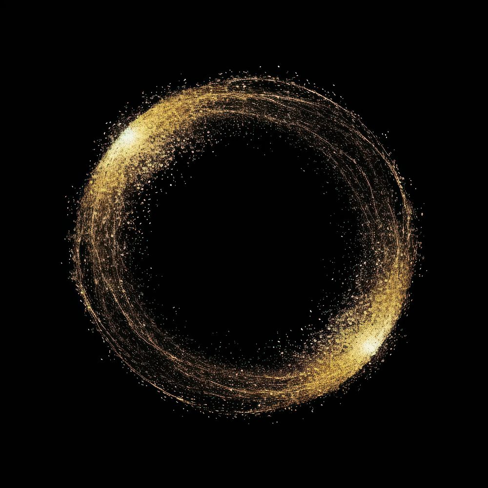 Golden circular abstract energy ring | Free Photo Illustration - rawpixel