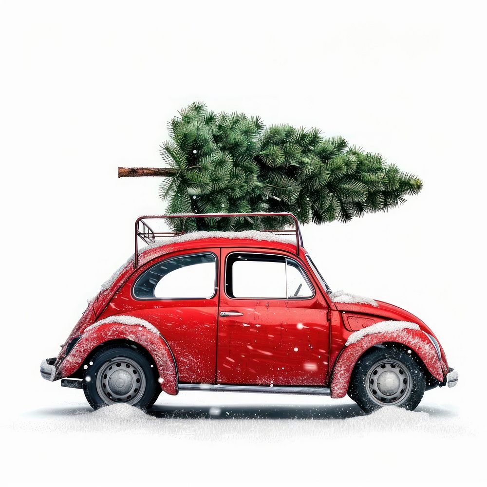 Christmas tree car transportation automobile furniture.