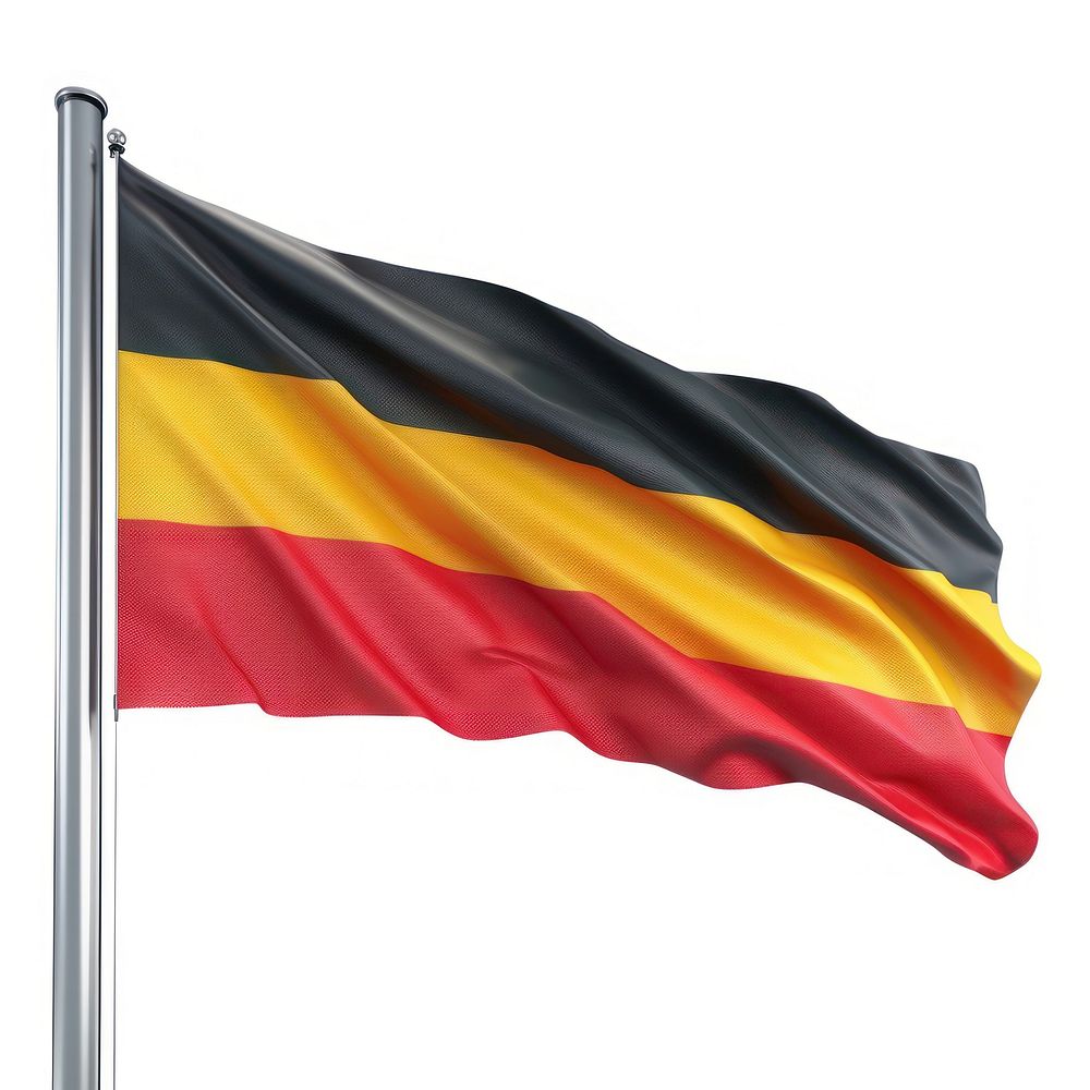 German flag waving outdoors