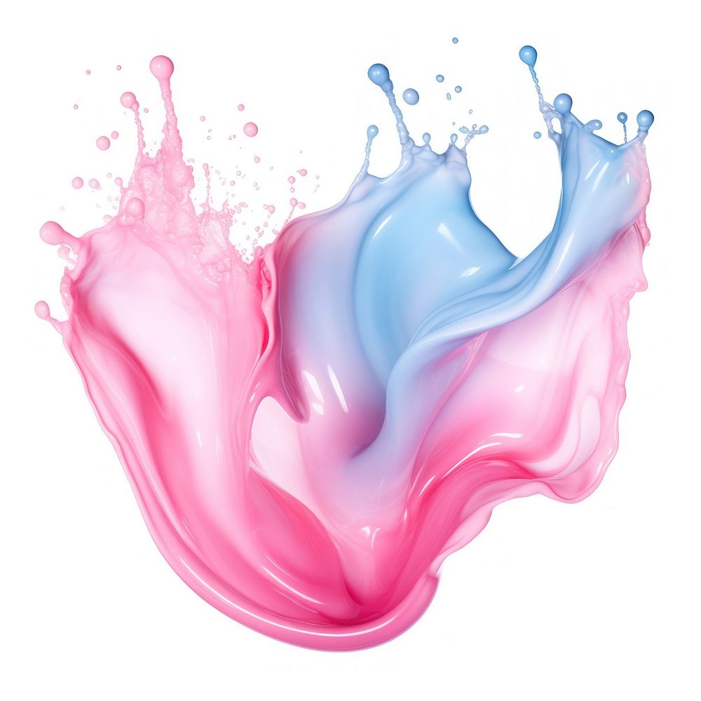 Pastel liquid splash art beverage abstract.