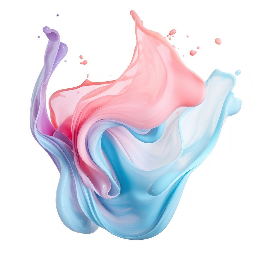 Pastel liquid splash abstract art beverage.