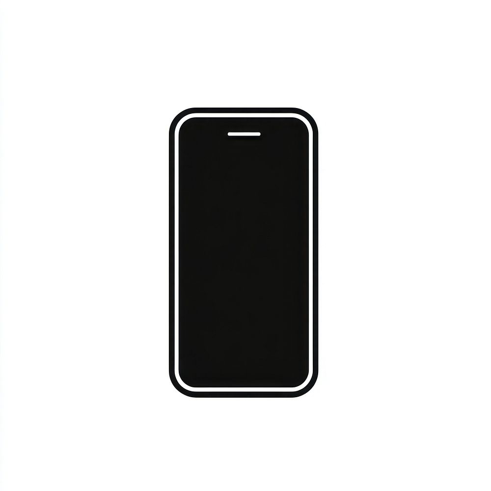 A phone icon minimalist simple black.