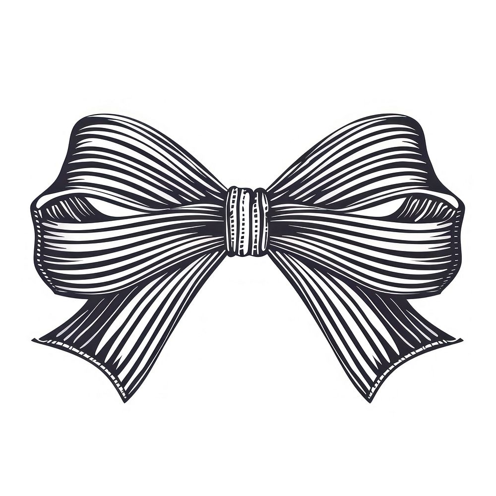 Elegant black and white bow Free Photo Illustration rawpixel