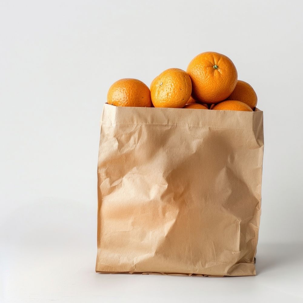 Orange bag grapefruit produce.