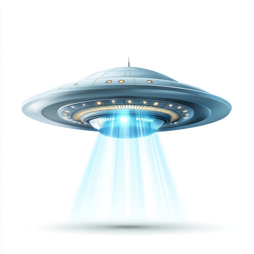 Futuristic UFO spaceship illustration