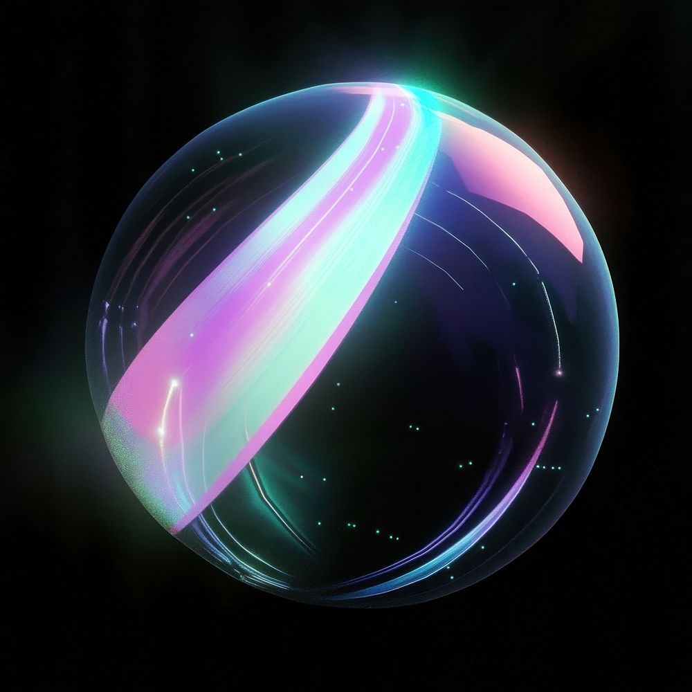 Sphere background glow illustration.