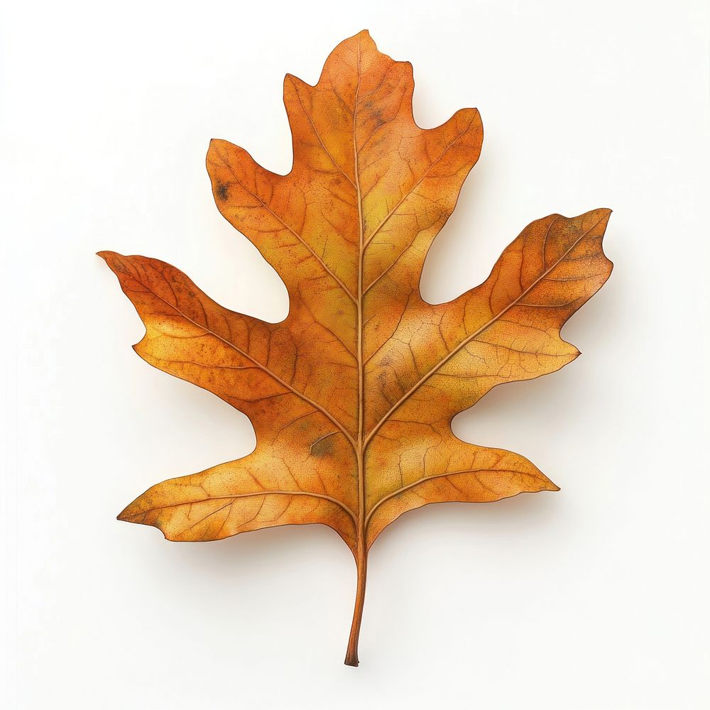real-white-oak-leaf-isolated-free-photo-rawpixel
