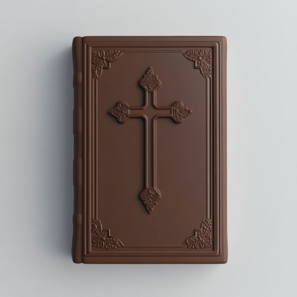 Elegant brown leather-bound Bible