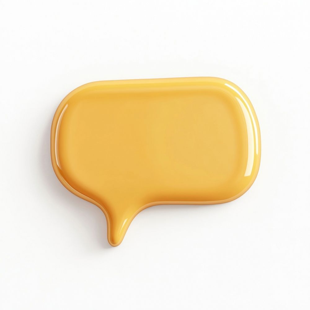 Mustard-yellow Rectangle shape speech bubble communication.