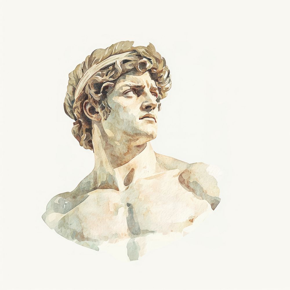 An ancient Greek Angry Apollo painting art photography.