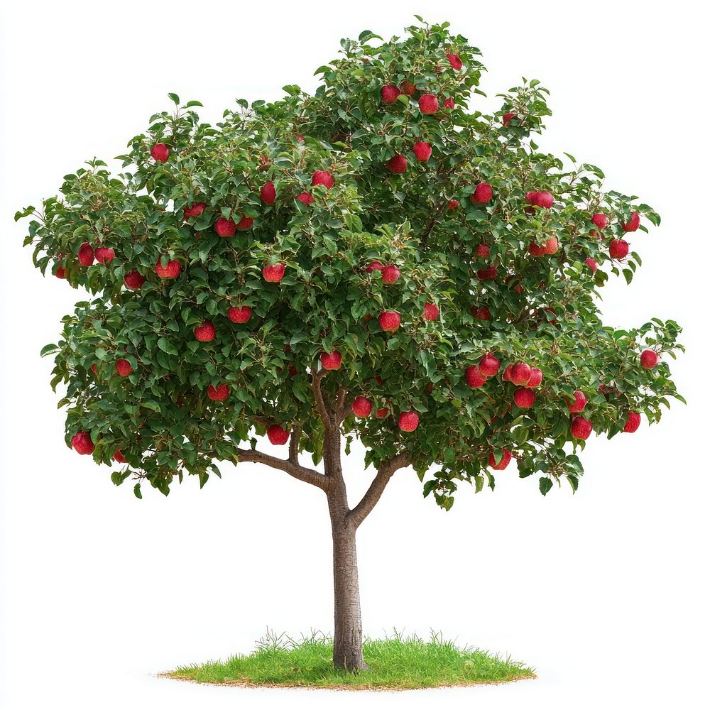 A apple tree nature fruit illustration.