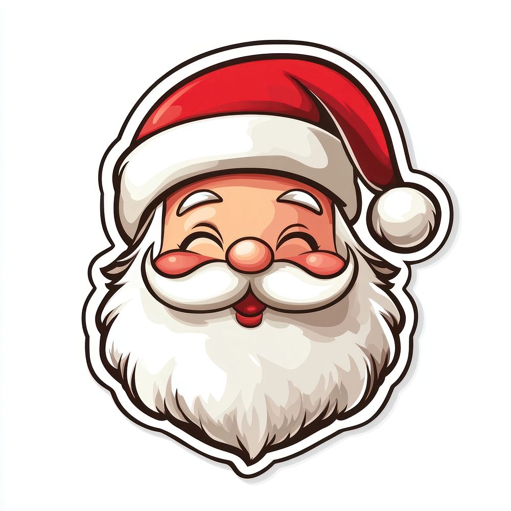 Santa Claus sticker christmas cartoon santa.