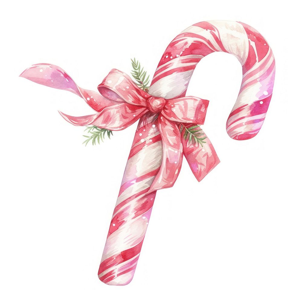 Pink candy cane illustration sweets stick.